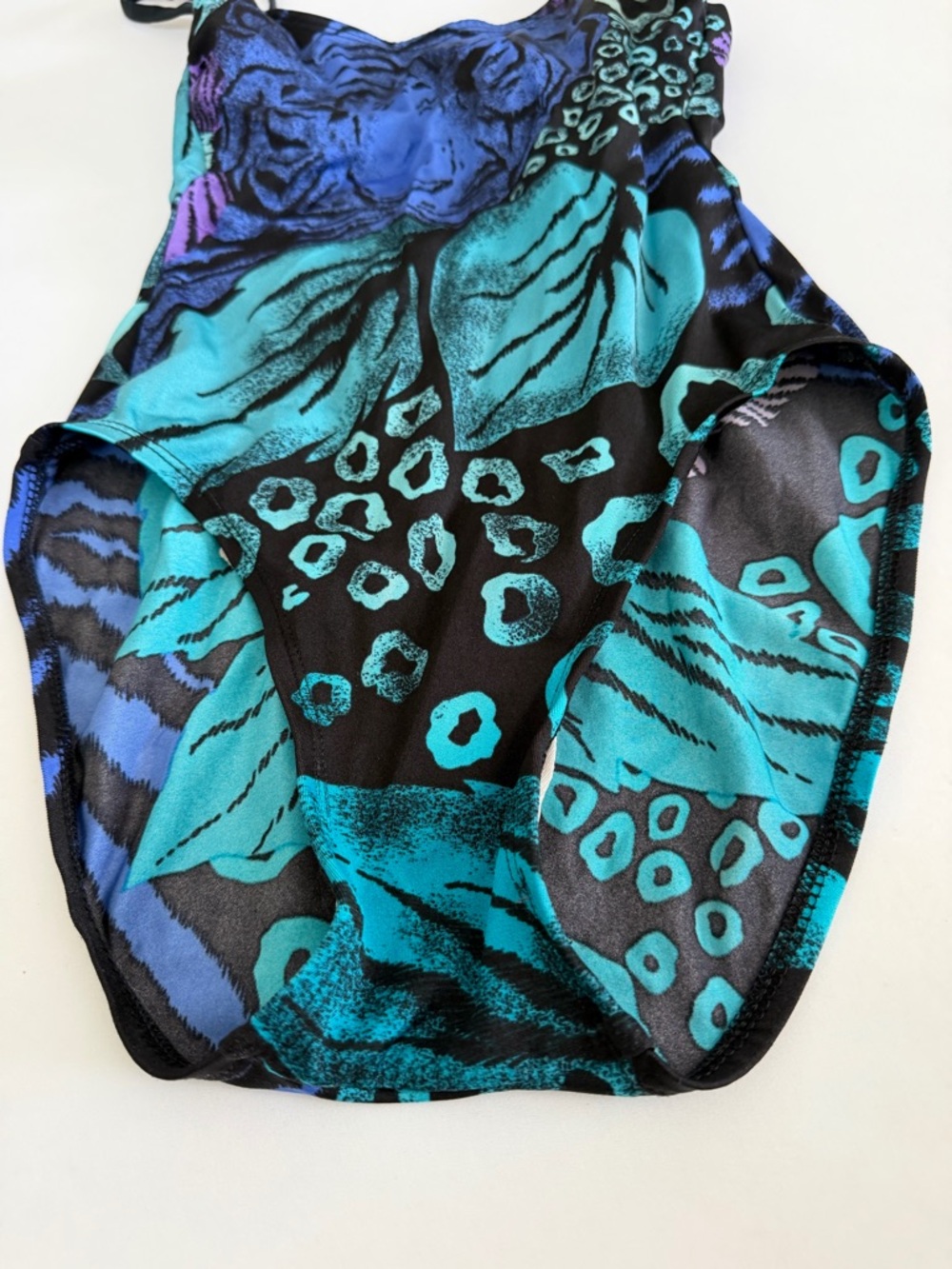 VTG 90s Jantzen Tiger Leopard Jungle Print One Piece Swim‎ Suit Small - Picture 4 of 15